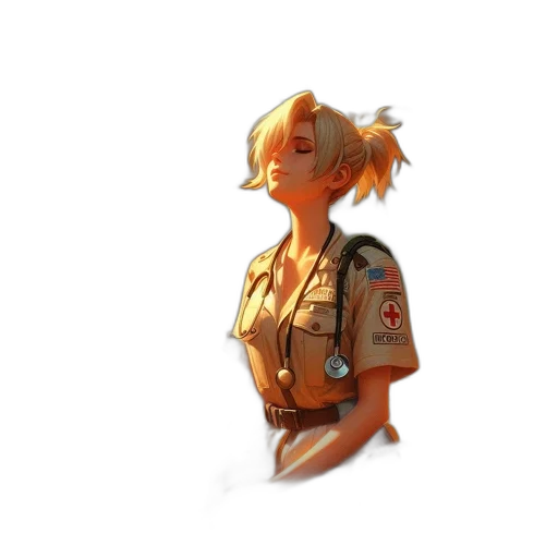 jacket, staff, weapon, face transparent PNG cut-out