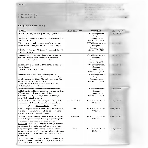 table, displaying, presented, posters transparent PNG cut-out