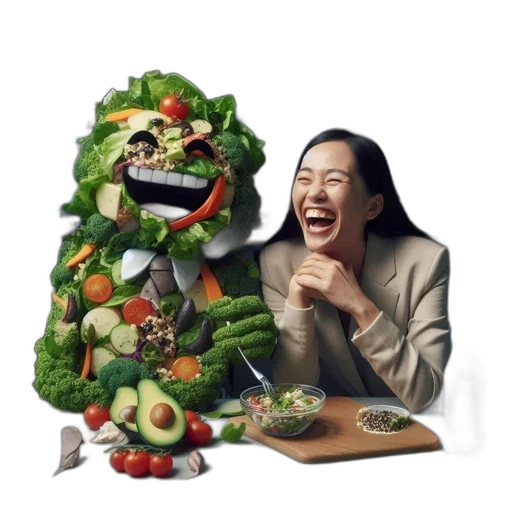 food, creature, face, jacket transparent PNG cut-out