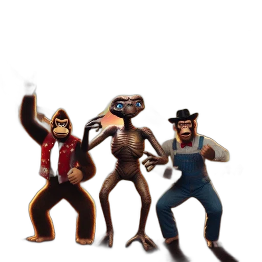 concept art, 3d render, pixel art, cartoon transparent PNG cut-out