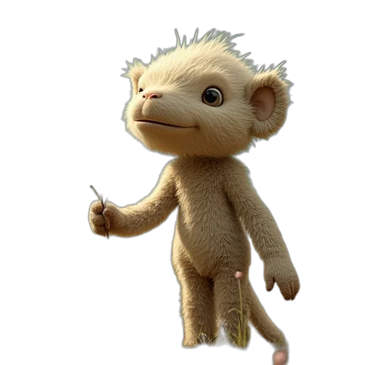 staff, animal, creature, 3d render transparent PNG cut-out
