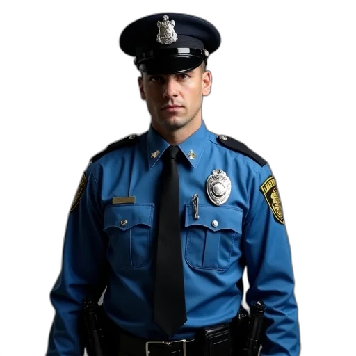 staff, jacket, face, hat transparent PNG cut-out