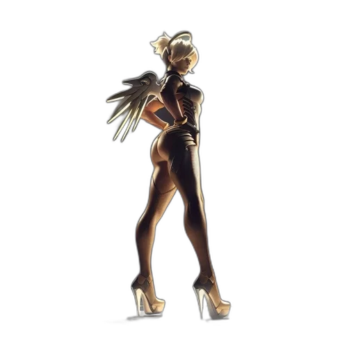 staff, robot, weapon, dress transparent PNG cut-out
