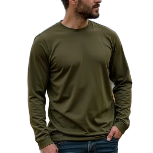 jacket, 3d render, earth tones, green transparent PNG cut-out
