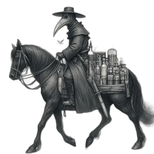 jacket, staff, hat, animal transparent PNG cut-out