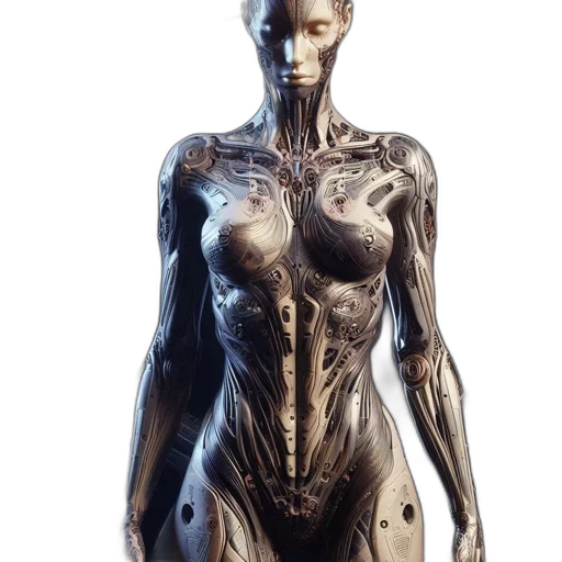 robot, dress, jewelry, creature transparent PNG cut-out