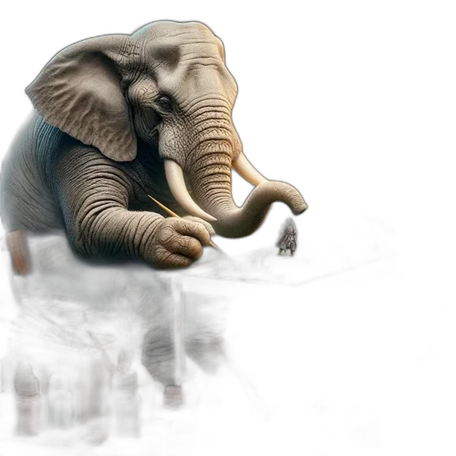 animal, creature, concept art, 3d render transparent PNG cut-out