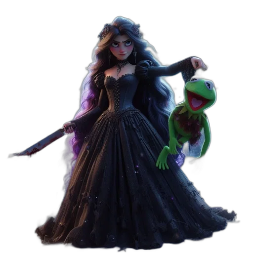 dress, concept art, fantasy art, 3d render transparent PNG cut-out