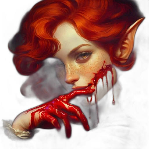 face, fantasy art, concept art, photorealistic transparent PNG cut-out