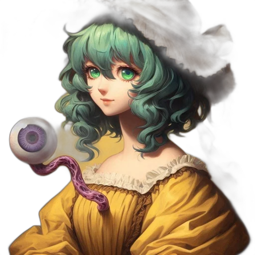 staff, hat, dress, crown transparent PNG cut-out