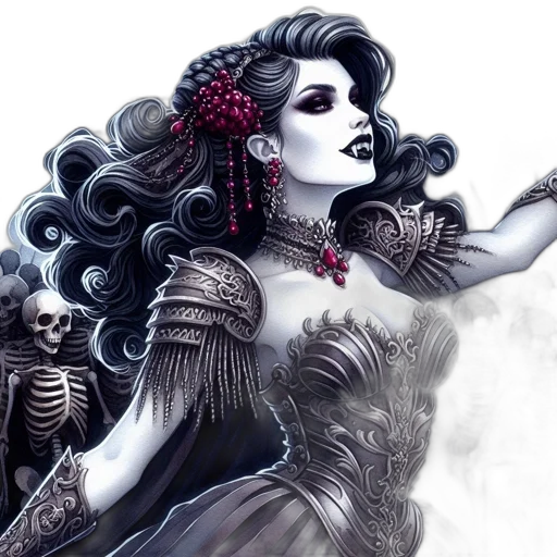 dress, fantasy art, concept art, comic book art transparent PNG cut-out