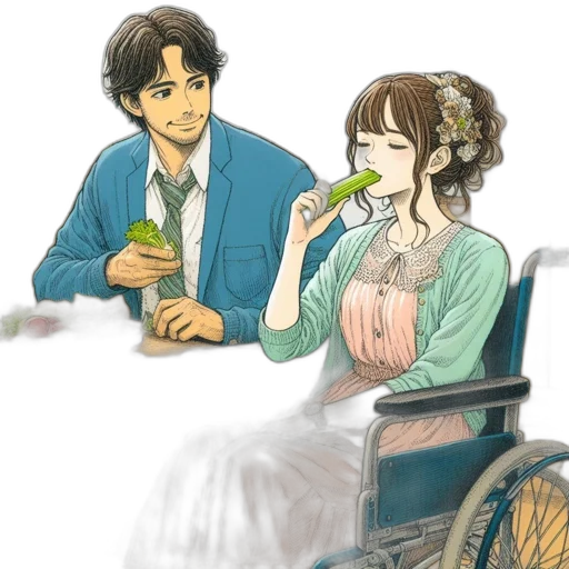 watercolor, anime, concept art, photorealistic transparent PNG cut-out