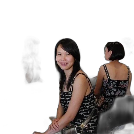 dress, jewelry, face, staff transparent PNG cut-out