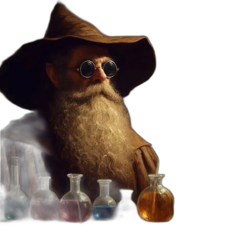 bottle, hat, mask, concept art transparent PNG cut-out