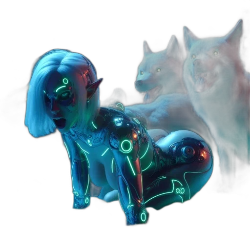 creature, robot, animal, concept art transparent PNG cut-out