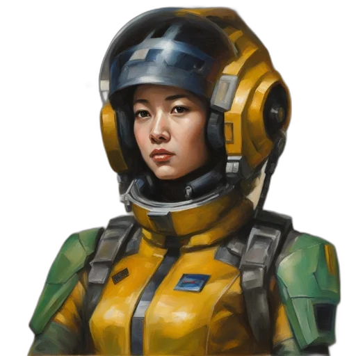 face, robot, concept art, photorealistic transparent PNG cut-out
