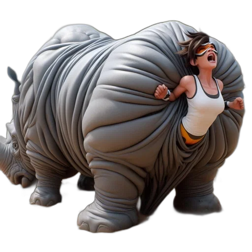 creature, animal, concept art, 3d render transparent PNG cut-out