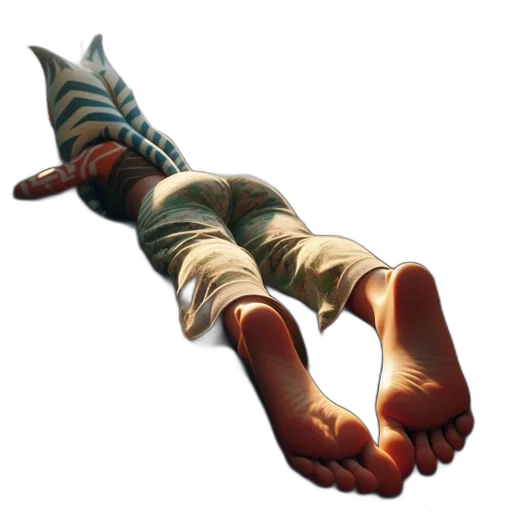 shoes, weapon, creature, staff transparent PNG cut-out