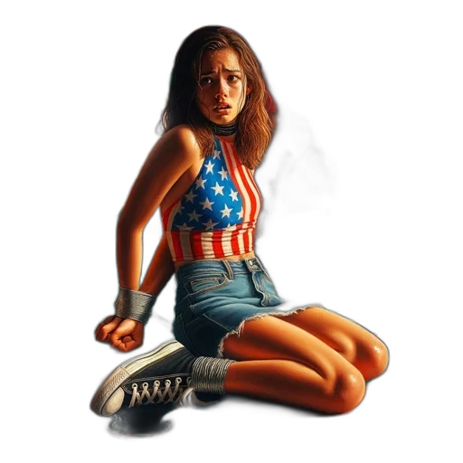 dress, shoes, comic book art, photorealistic transparent PNG cut-out