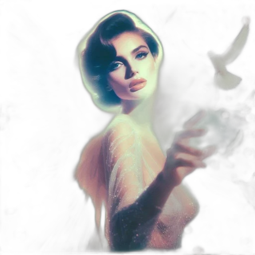 face, dress, mask, photorealistic transparent PNG cut-out