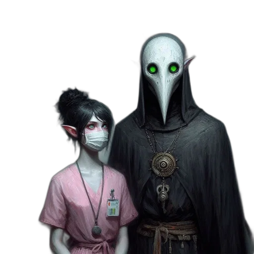 mask, staff, robot, creature transparent PNG cut-out
