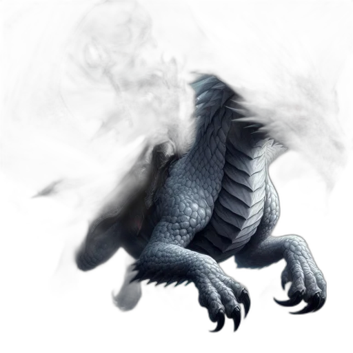 dragon, creature, animal, staff transparent PNG cut-out