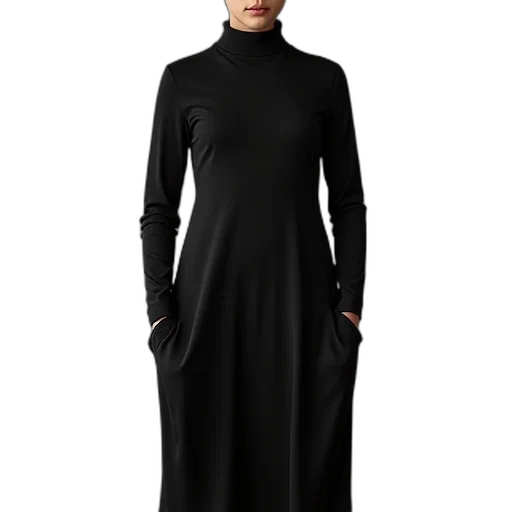 dress, dark, thermo, black transparent PNG cut-out