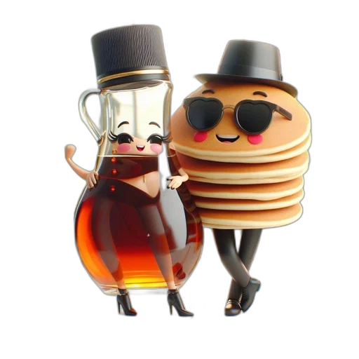 food, 3d render, concept art, anthropomorphic transparent PNG cut-out