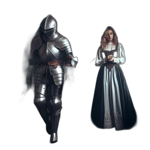 sword, concept art, fantasy art, 3d render transparent PNG cut-out