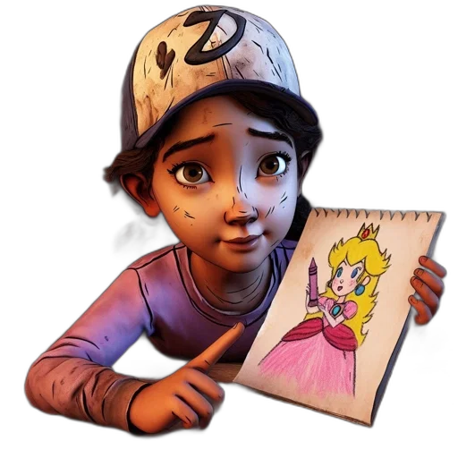 face, hat, creature, staff transparent PNG cut-out