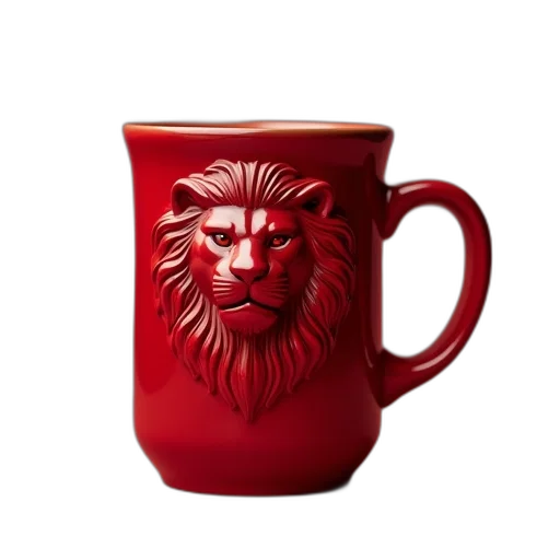 crown, photorealistic, 3d render, red transparent PNG cut-out