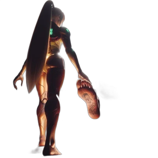 creature, dress, jewelry, staff transparent PNG cut-out