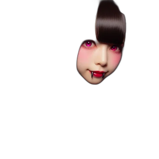 face, mask, hair, creature transparent PNG cut-out