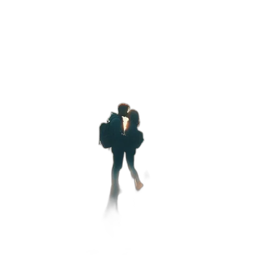 jacket, robot, umbrella, staff transparent PNG cut-out