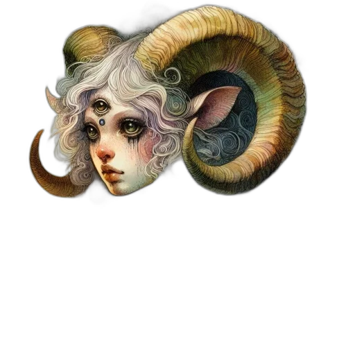 dragon, hair, creature, mask transparent PNG cut-out