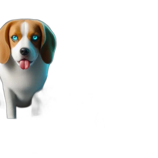 animal, staff, robot, 3d render transparent PNG cut-out