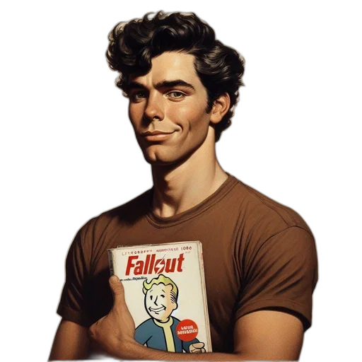 face, jacket, staff, robot transparent PNG cut-out