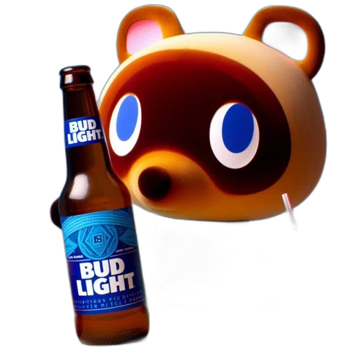 bottle, creature, 3d render, concept art transparent PNG cut-out