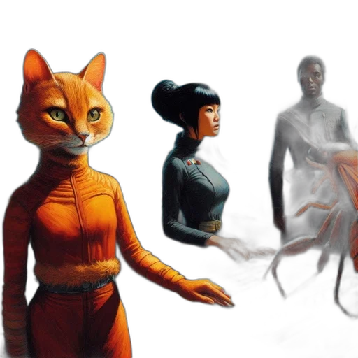 creature, concept art, comic book art, fantasy art transparent PNG cut-out