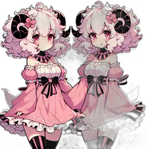 dress, anime, pixel art, concept art transparent PNG cut-out
