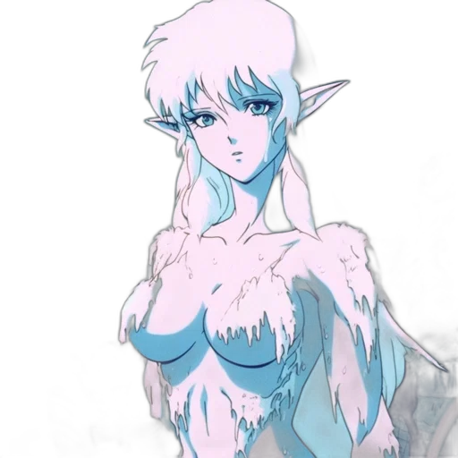 dragon, creature, dress, staff transparent PNG cut-out