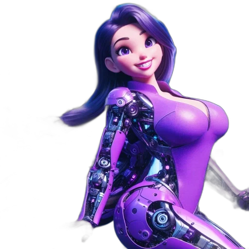 robot, dress, 3d render, concept art transparent PNG cut-out