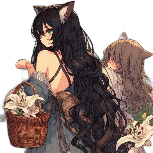 dress, animal, creature, fantasy art transparent PNG cut-out