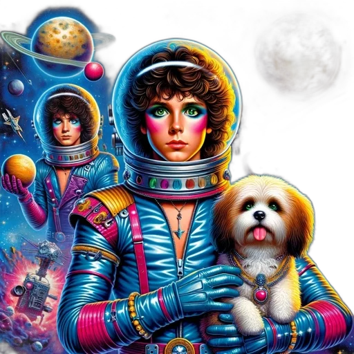 concept art, comic book art, fantasy art, outer space transparent PNG cut-out