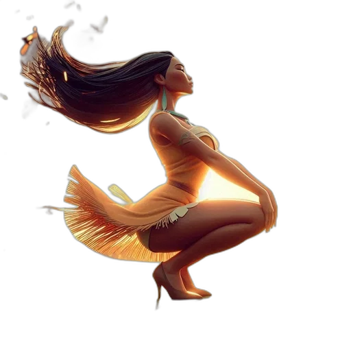 dress, hair, dragon, concept art transparent PNG cut-out