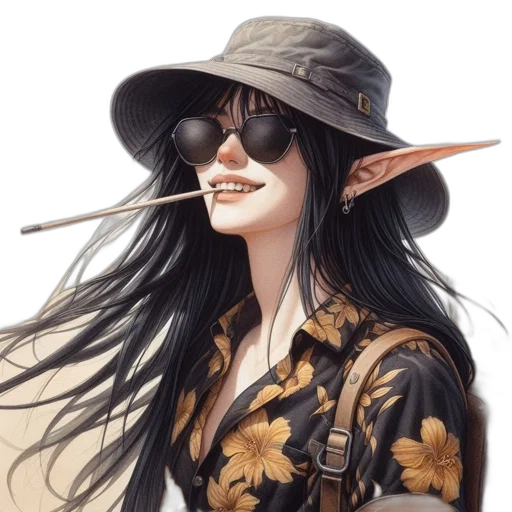 staff, hat, dragon, face transparent PNG cut-out