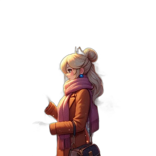 jacket, staff, dress, crown transparent PNG cut-out