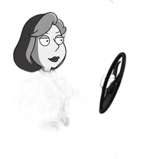 mask, jewelry, hair, staff transparent PNG cut-out