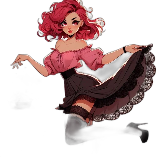 dress, concept art, pixel art, fantasy art transparent PNG cut-out