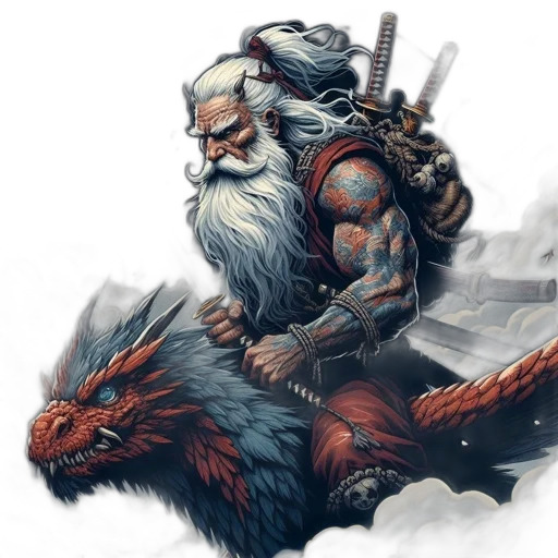 dragon, sword, fantasy art, concept art transparent PNG cut-out